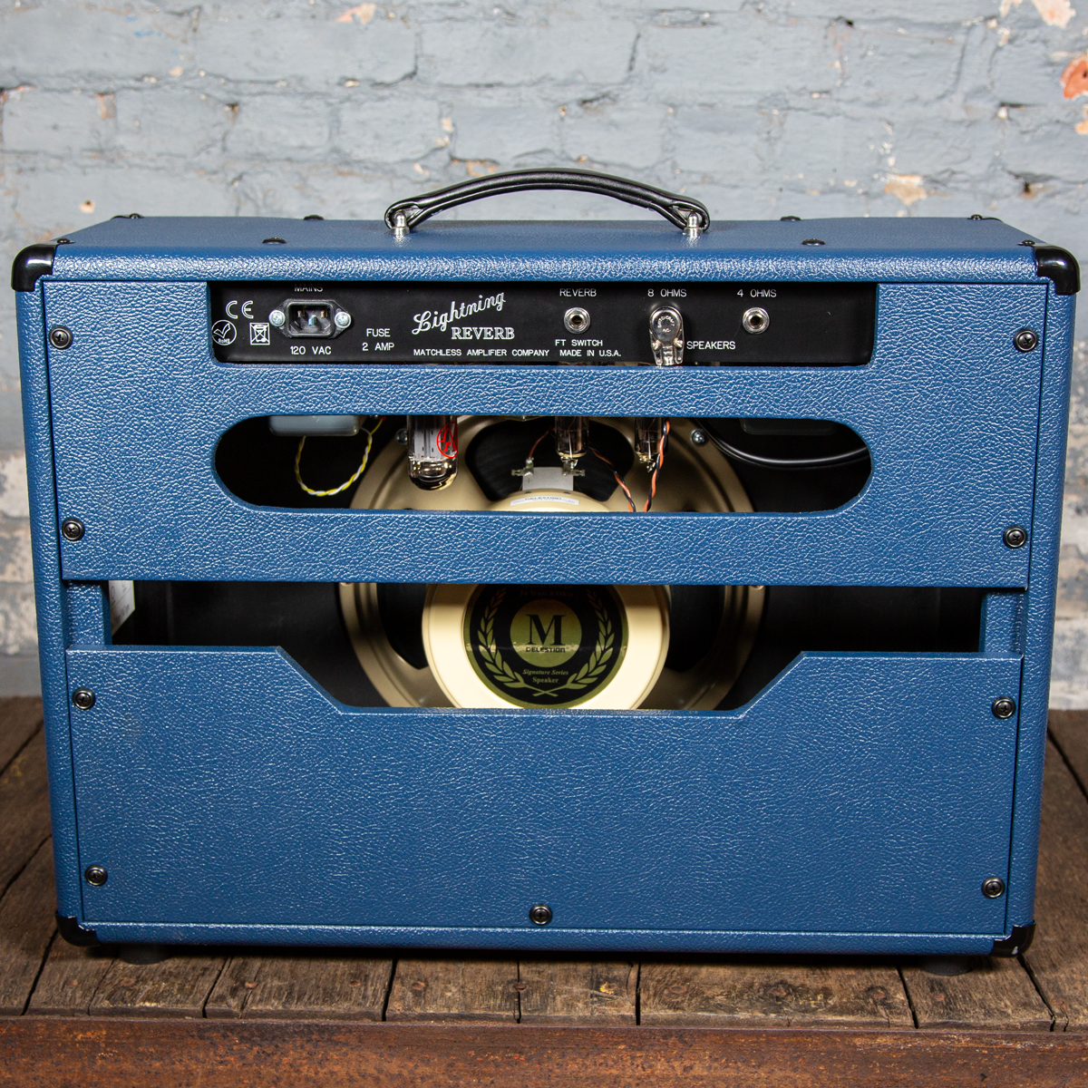 Matchless Amplifiers: Lightning +Reverb Navy/Gold