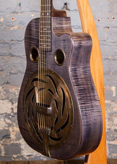 Beard Guitars: Trailhead-E Roundneck - Black Ice