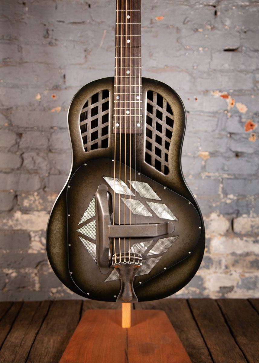 National Guitars: NRP Tricone B Series Black Rust