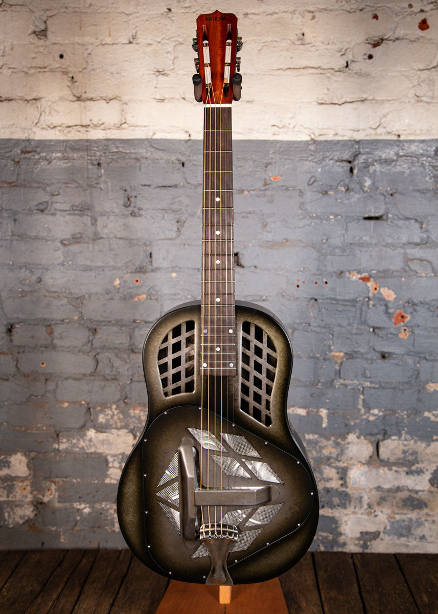 National Guitars: NRP Tricone B Series Black Rust