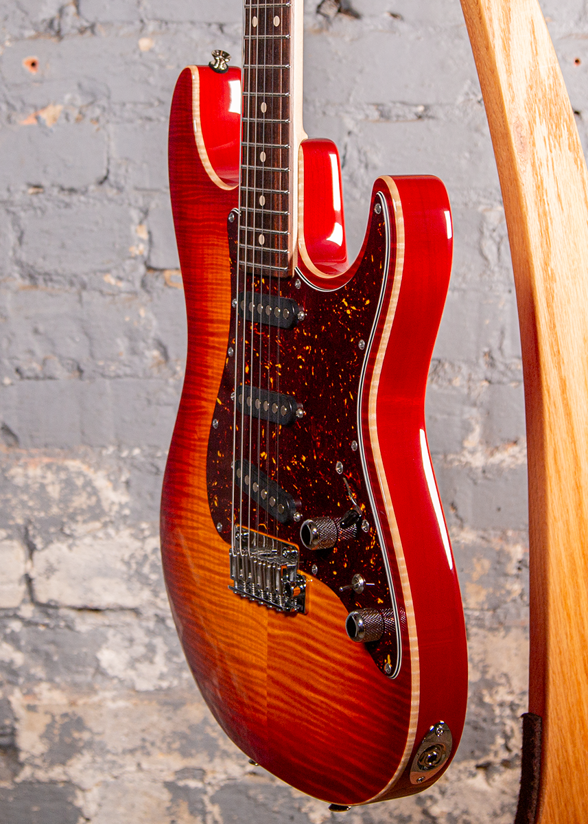 Anderson Guitarworks: Drop Top Classic - Cherry Burst w/Binding