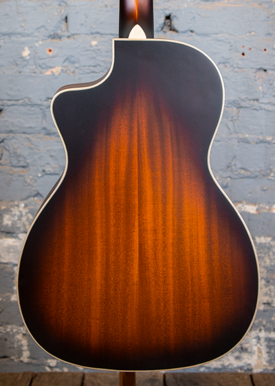 Larrivee Guitars: 00V-40 Mahogany Top, Vintage Burst & Pyramid Bridge